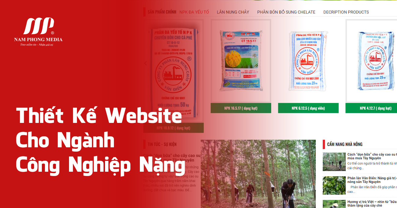 Thiết Kế Website Cho Ngành Công Nghiệp Nặng