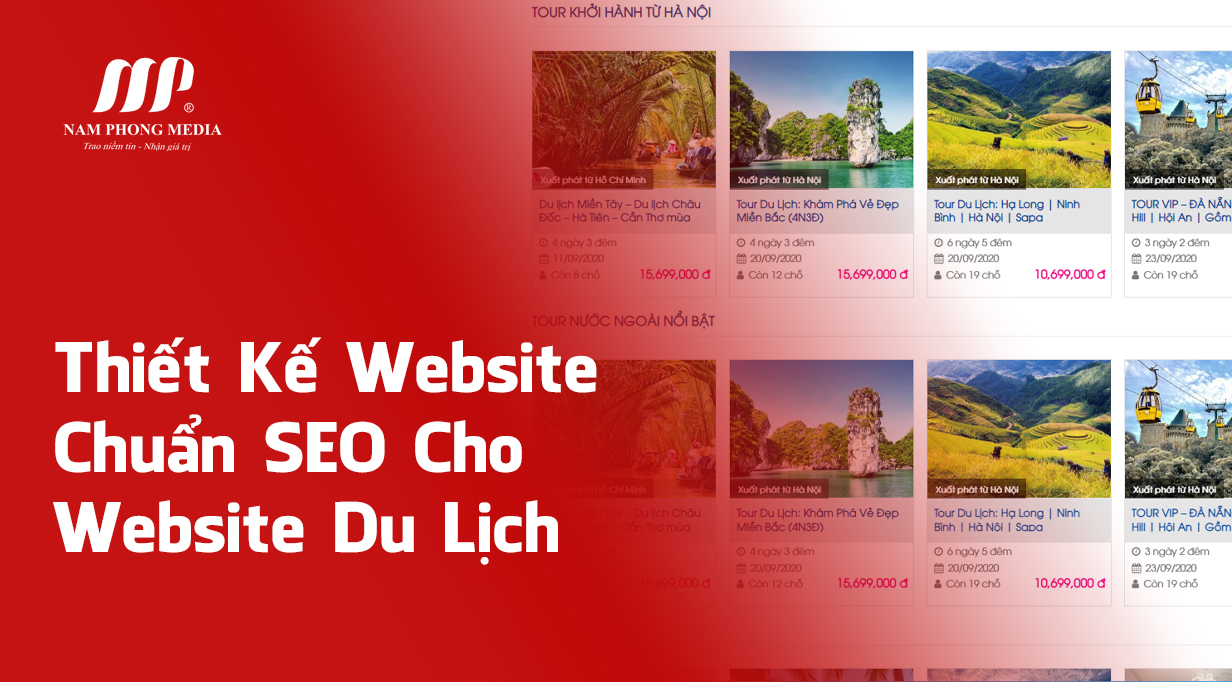 Thiết Kế Website Chuẩn SEO Cho Website Du Lịch