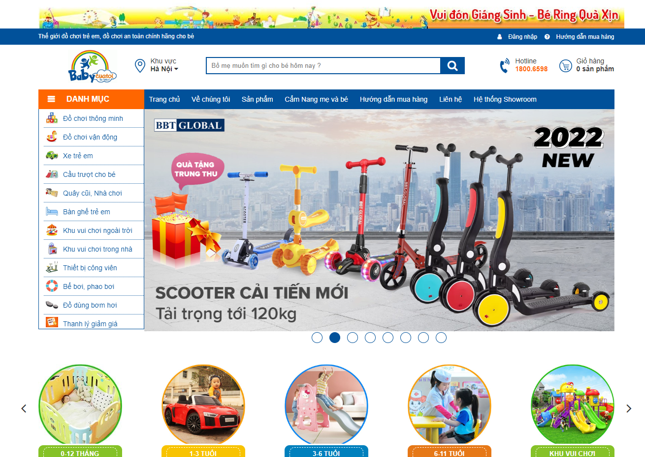 mẫu web bán đồ chơi trẻ em